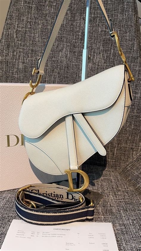 dior saddle white